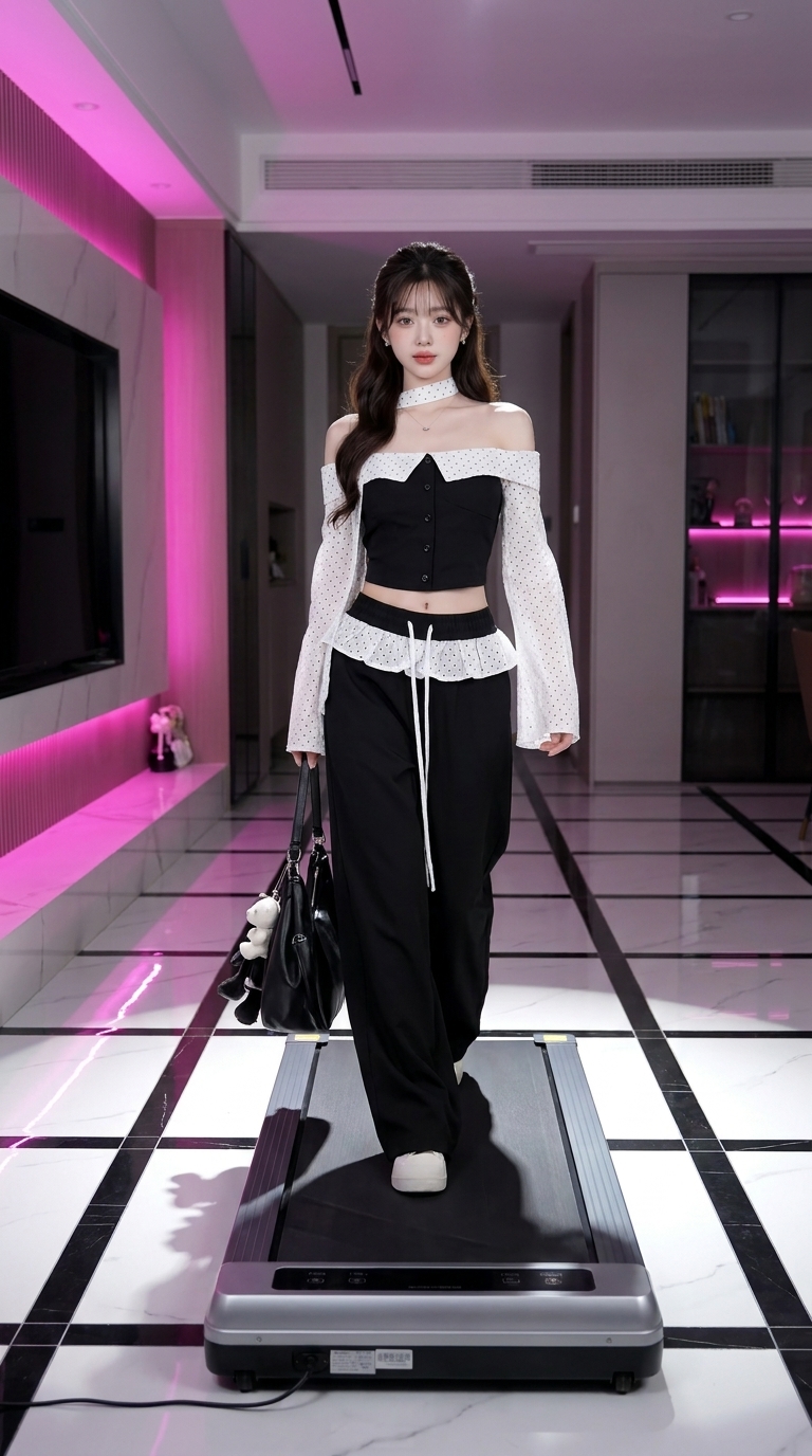 AUTO APP Tạo video catwalk máy chạy bộ tự động-Veo3